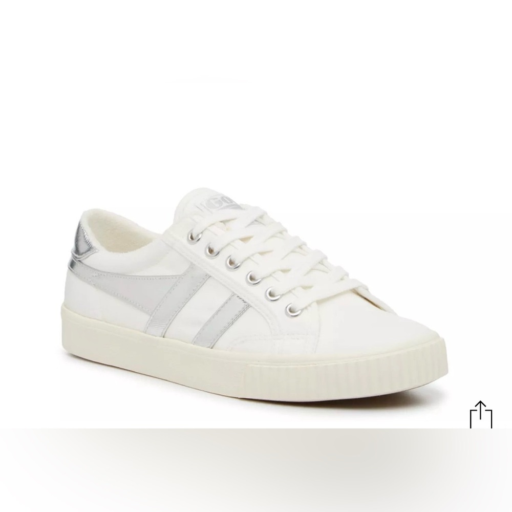 Gold White & Silver Sneakers